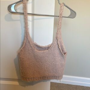 Giani Bernini Pink Crop Tank Top Sleeveless Boxy